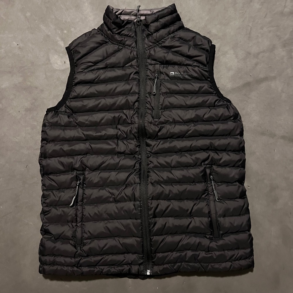 Mountain Warehouse Gilet Mens Small Extreme‎ Henry Down Black Body Warmer